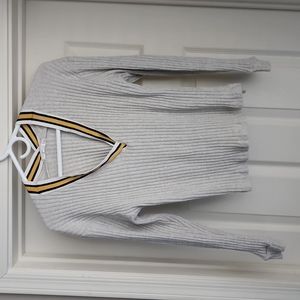 Lush varsity Ivy league stripe sweater